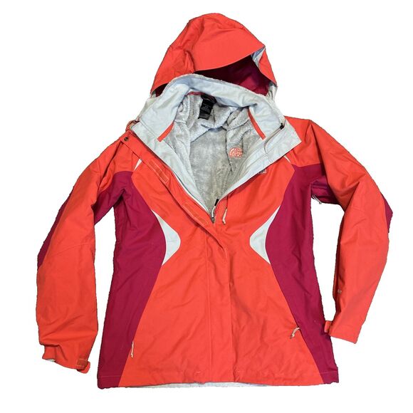 The North Face Boundary TriClimate Jacket Hood 3 In 1 / Women M Hyvent Hooded - Picture 1 of 14